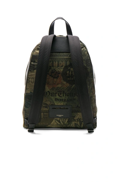 Shop Givenchy Printed Backpack In Gree, Abstract. In Multi