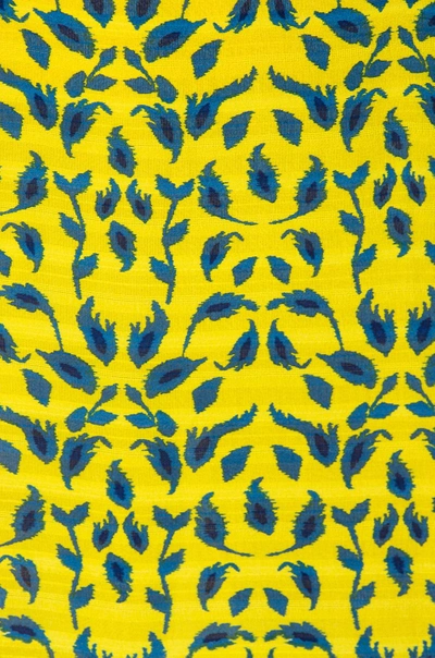 Shop Tanya Taylor Gina Top In Abstract,blue,yellow