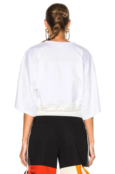 Shop Chloé Jersey Crop Top In White