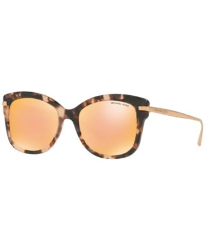 Michael Kors Lia Sunglasses, Mk2047 In Tortoise/pink Mirror