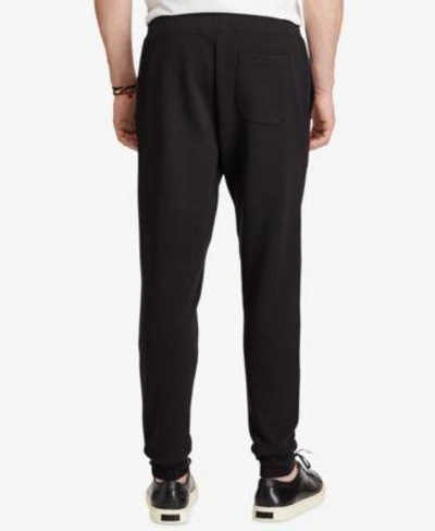 Shop Polo Ralph Lauren Men's Big & Tall Double-knit Jogger Pants In Black