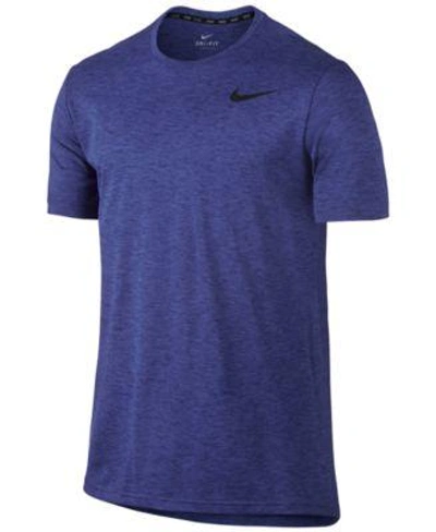 Shop Nike Men's Breathe Hyper Dry Training Top In Deep Night