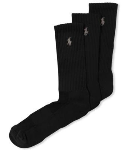 Gucci Men's 3-pk. Technical Crew Socks In Black