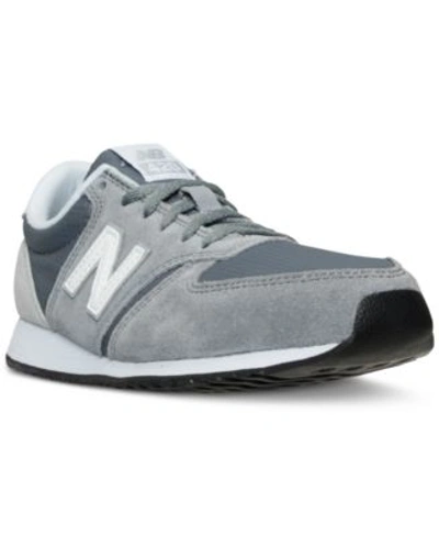 New Balance Women's 420 Core Casual Sneakers From Finish Line In Gunmetal/white/silver Min