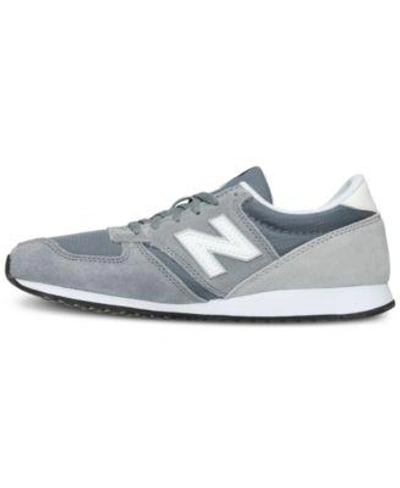 Shop New Balance Women's 420 Core Casual Sneakers From Finish Line In Gunmetal/white/silver Min