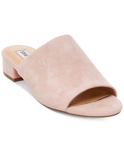 Steve Madden Women&#039;s Briele Slide Sandals In Pink Suede