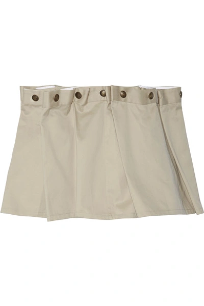 Shop Y/project Gathered Cotton-twill Mini Skirt