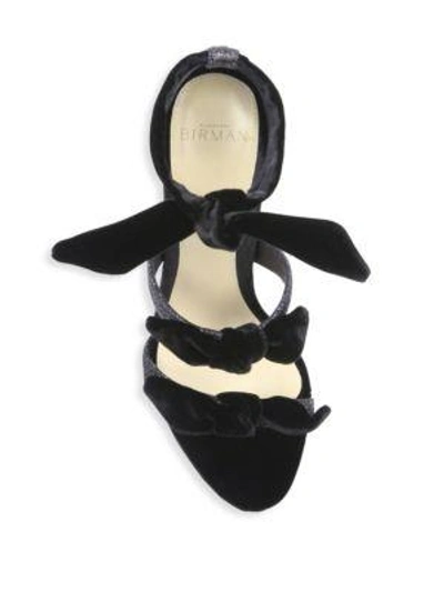 Shop Alexandre Birman Mary Bow Tie Sandals In Black