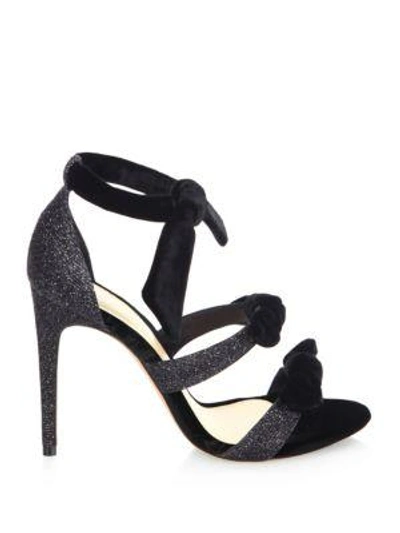 Shop Alexandre Birman Mary Bow Tie Sandals In Black