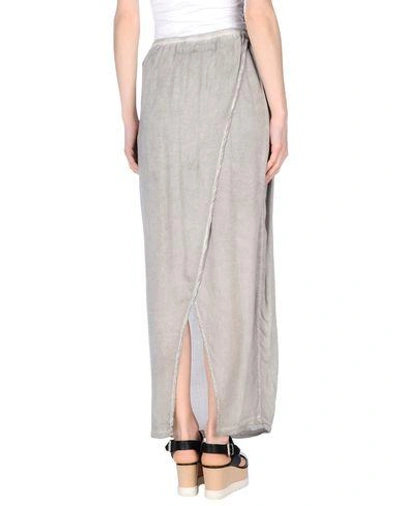 Shop Silent Damir Doma Long Skirts In Light Grey