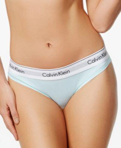 Shop Calvin Klein Modern Cotton Logo Bikini F3787 In Salt Lake