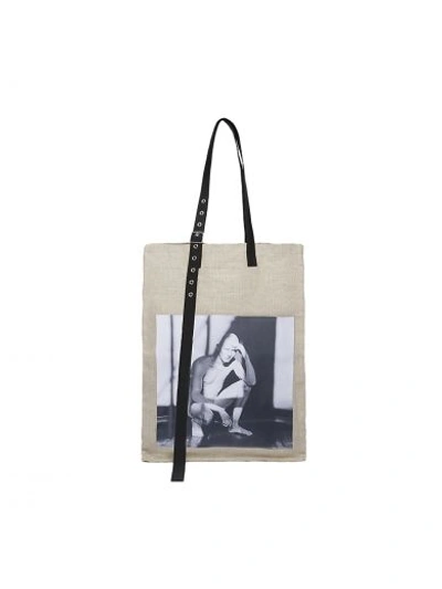 Raf Simons X Dressing Gownrt Mapplethorpe Photographic Tote Bag In Natural