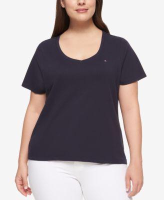tommy v neck t shirt