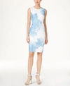 CALVIN KLEIN Calvin Klein Floral-Print Sheath Dress