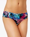 KENNETH COLE TROPICAL TENDENCIES PRINTED SIDE-TAB HIPSTER BIKINI BOTTOMS WOMEN'S SWIMSUIT
