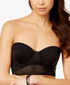 KENNETH COLE Kenneth Cole Beat of the Street Mesh-Inset Underwire Cropped Bikini Top