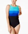 REEBOK Reebok Desert Rays High-Neck Active One-Piece Swimsuit