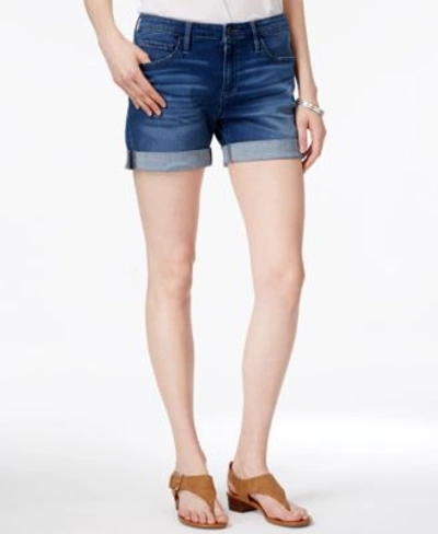 Tommy Hilfiger Th Flex Plus Size Cuffed Denim Shorts, Created For