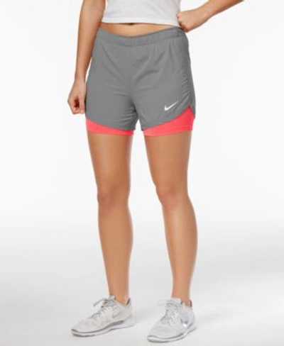 Nike Flex 2-in-1 Shorts In Cool Grey