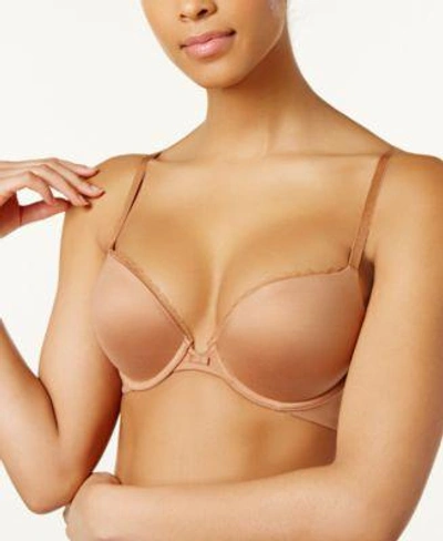 Shop Calvin Klein Everyday Push-up Plunge Bra Qf1715 In Bronze