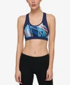 TOMMY HILFIGER Tommy Hilfiger Sport Frequency Printed Racerback Sports Bra