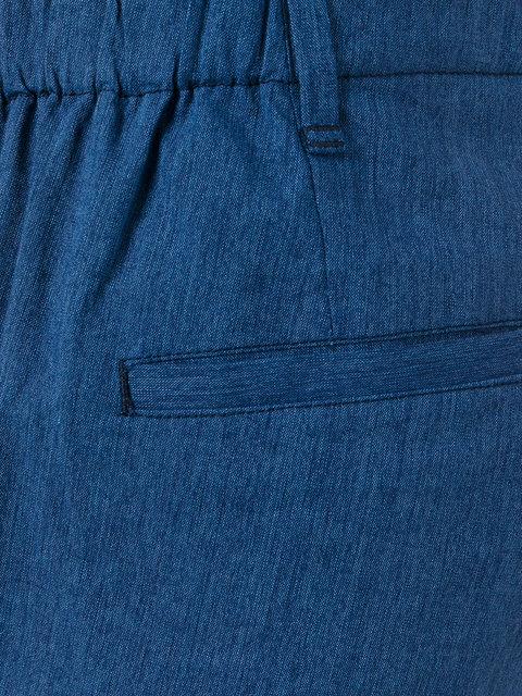 Julien David Regular Elasticated Trousers In Blue | ModeSens