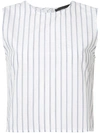 JENNI KAYNE back buttoned striped blouse,DRYCLEANONLY