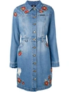 HOUSE OF HOLLAND EMBROIDERED SHIRT DRESS,L191801PP4YK12057570