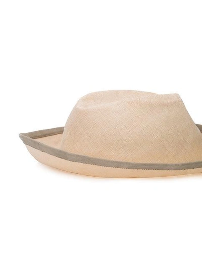Shop Horisaki Design & Handel Upturned Brim Hat - Neutrals