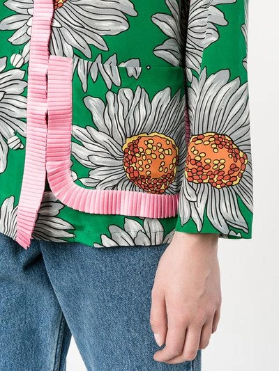 Shop Gucci Floral Print Pyjama Top