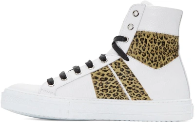 Shop Amiri White And Leopard Sunset High-top Sneakers In 117whl White Leopard
