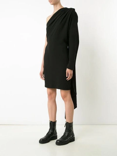 Shop Gareth Pugh Woven Scarf Dress - Black