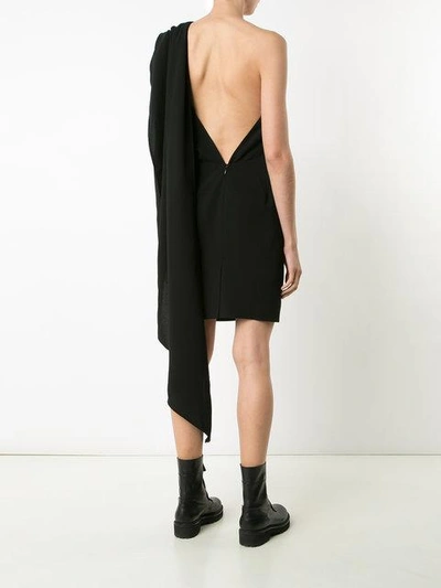 Shop Gareth Pugh Woven Scarf Dress - Black