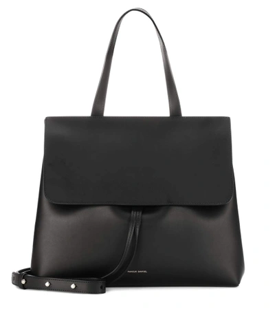 Mansur Gavriel Lady Leather Shoulder Bag In Black