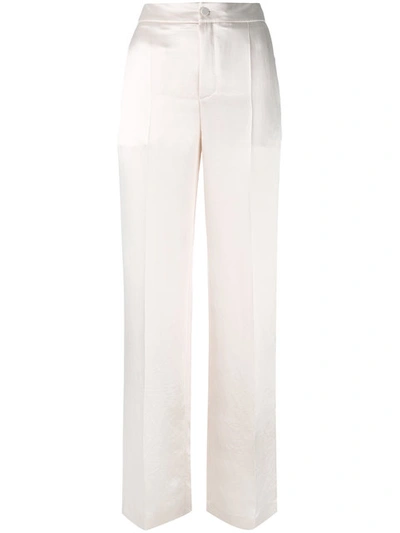 Lanvin High-waisted Trousers In White