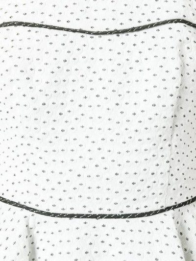 Shop Talbot Runhof Textured Panel Dress In White
