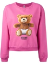 MOSCHINO baby bear sweatshirt,MACHINEWASH