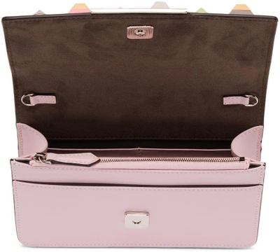 Shop Fendi Pink Rainbow Tube Wallet Bag