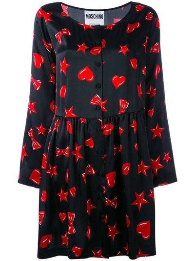 Moschino Heart, Star And Lip Print Dress