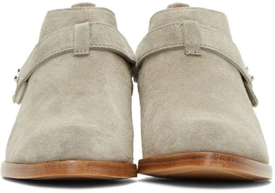 Shop Rag & Bone Taupe Suede Harley Boots In 037 Cemento Suede