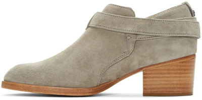 Shop Rag & Bone Taupe Suede Harley Boots In 037 Cemento Suede