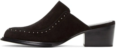 Shop Rag & Bone Black Suede Weiss Slip-on Loafers