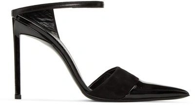 Haider Ackermann Black Open Back Heels