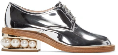 Shop Nicholas Kirkwood Silver Casati Pearl Derbys