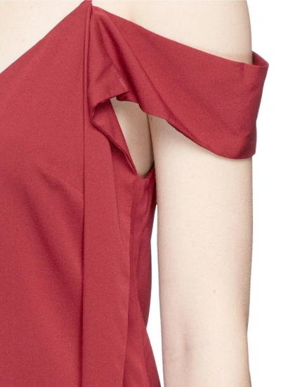 Shop Ellery 'teenage Doll' Cold Shoulder Sleeve Tie Silk Camisole
