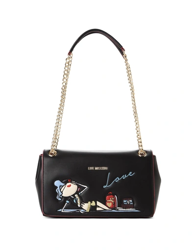 Moschino Love  Shoulder Bag In Black