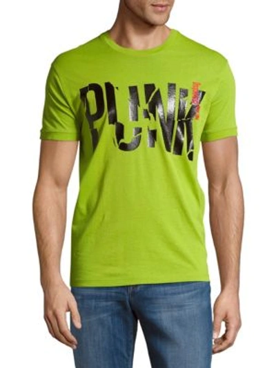 Dsquared2 Short-sleeve Cotton Graphic Tee In Green