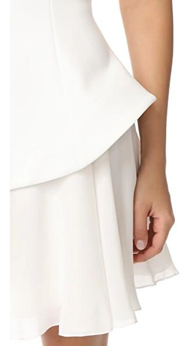 Shop Cushnie Et Ochs Structured Fit & Flare Dress In White