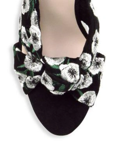 Shop Loeffler Randall Coco Knotted Sandals In Black Anemone