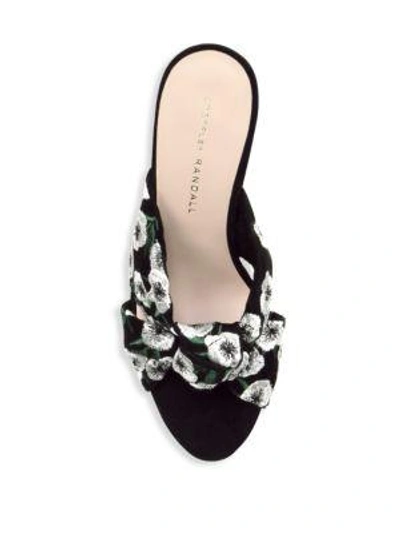 Shop Loeffler Randall Coco Knotted Sandals In Black Anemone